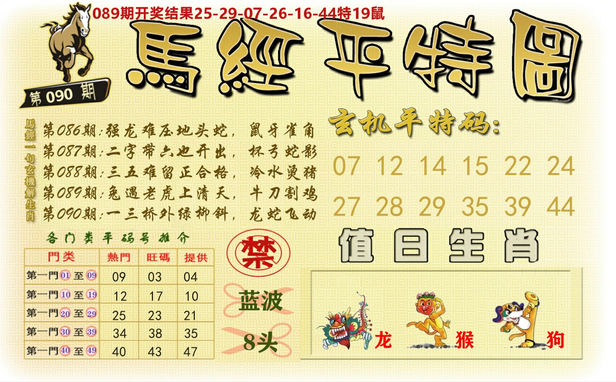 澳门平特图 第90期