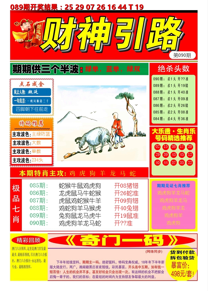 财神引路 第90期