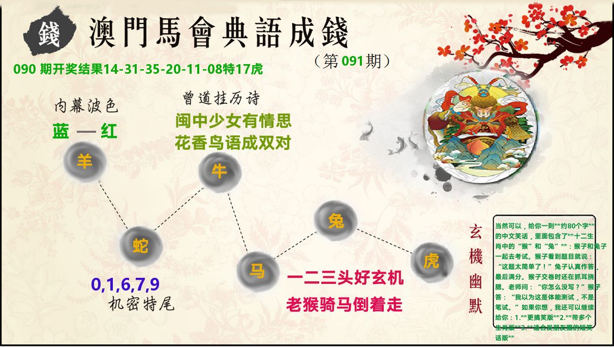 典语成钱 第91期