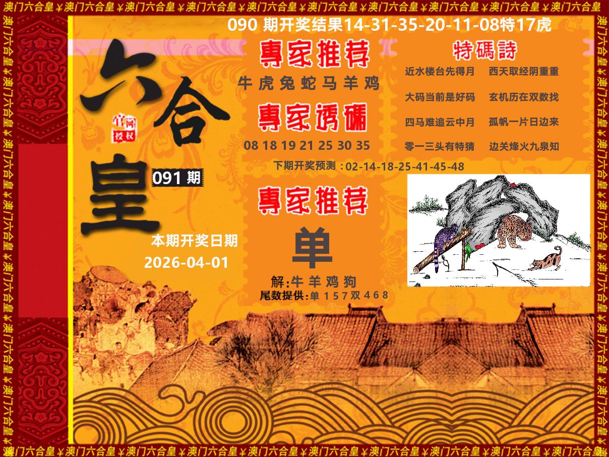 六合皇系列 第91期