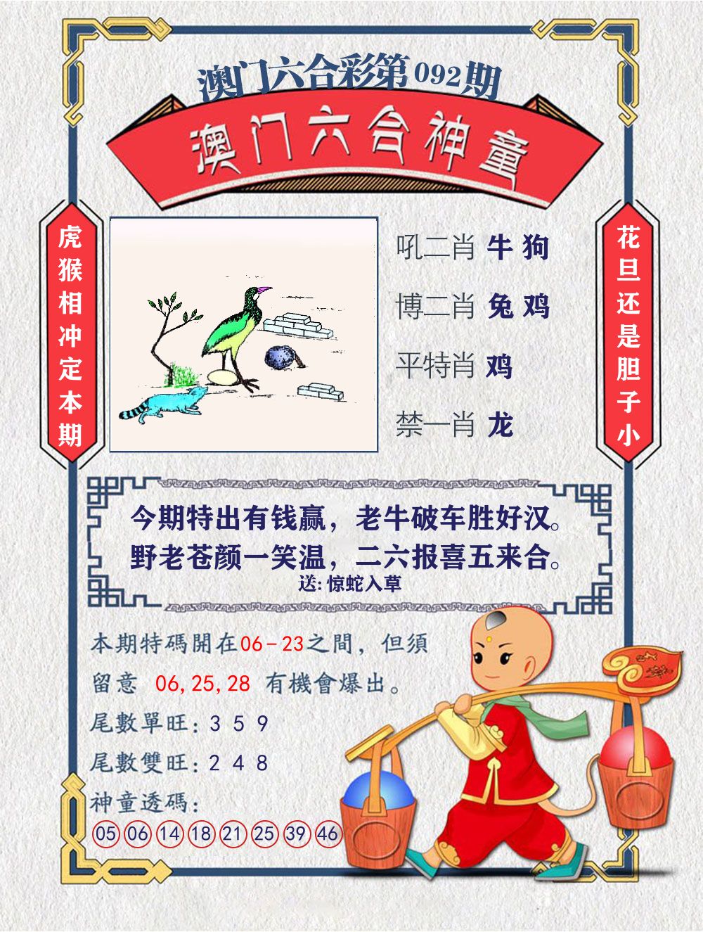 六合神童 第92期