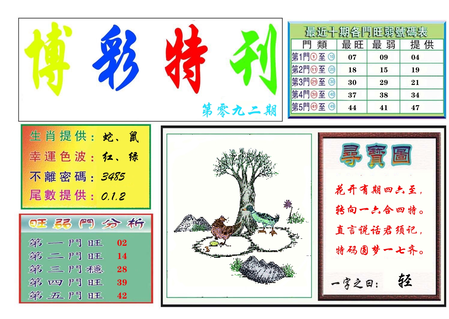 博彩特刊 第93期