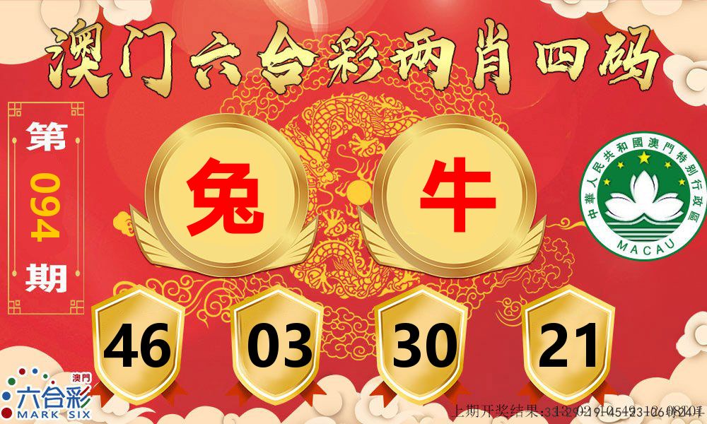 澳门两肖四码 第94期