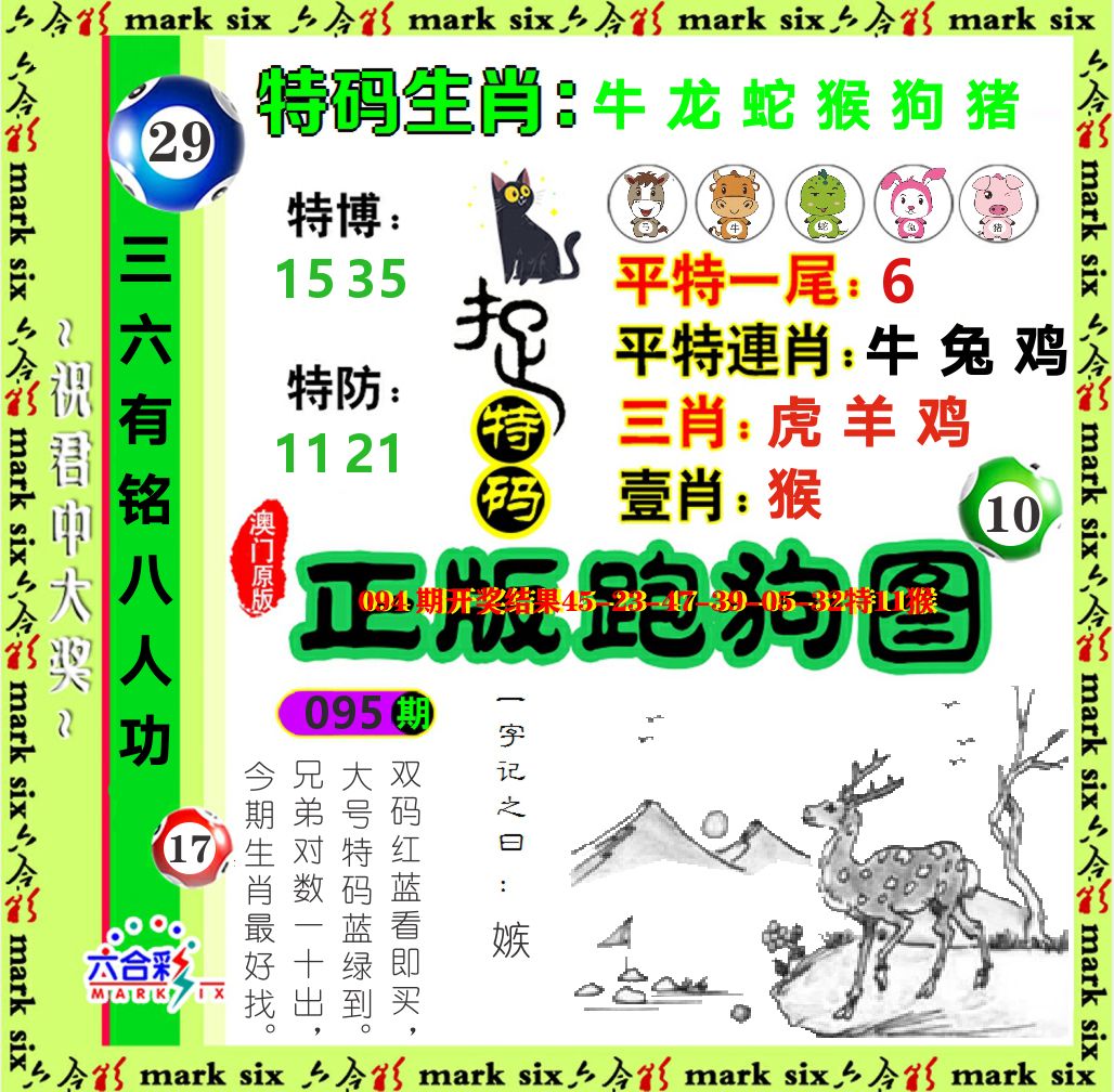 正版跑狗图 第95期