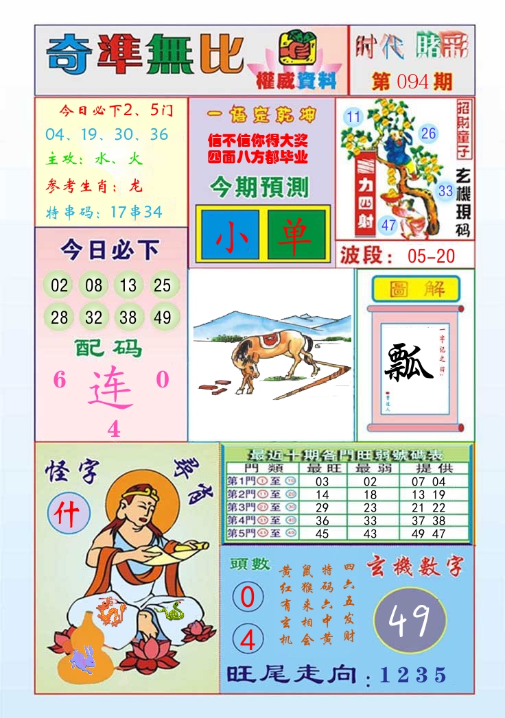 时代赌彩 第95期