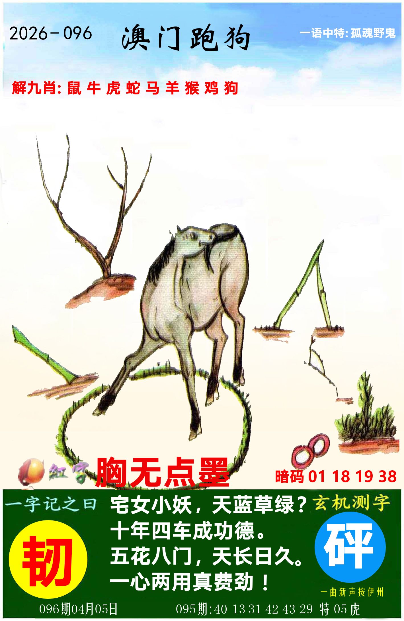 澳门跑狗图 第96期
