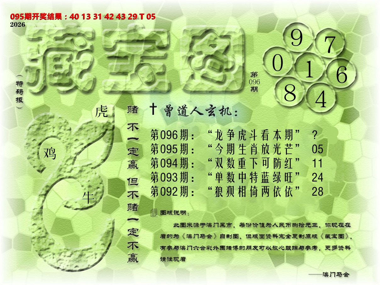 《藏宝图》 第96期