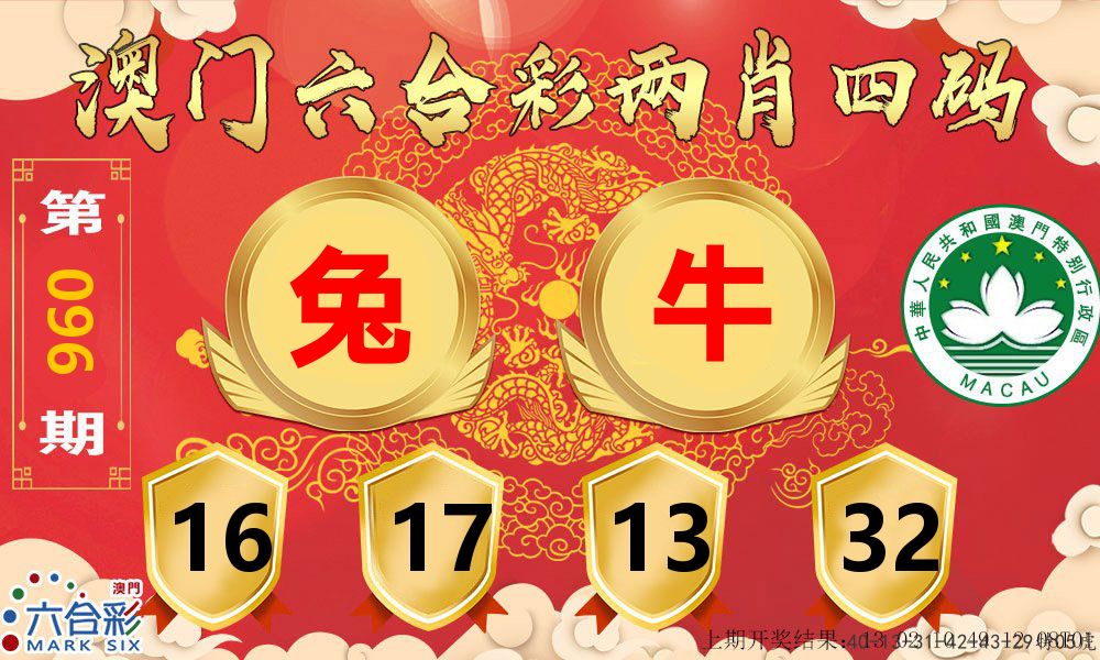 澳门两肖四码 第96期