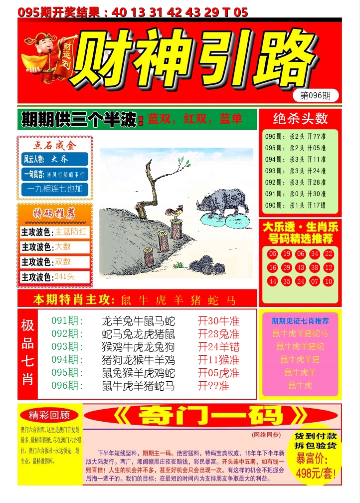 财神引路 第96期