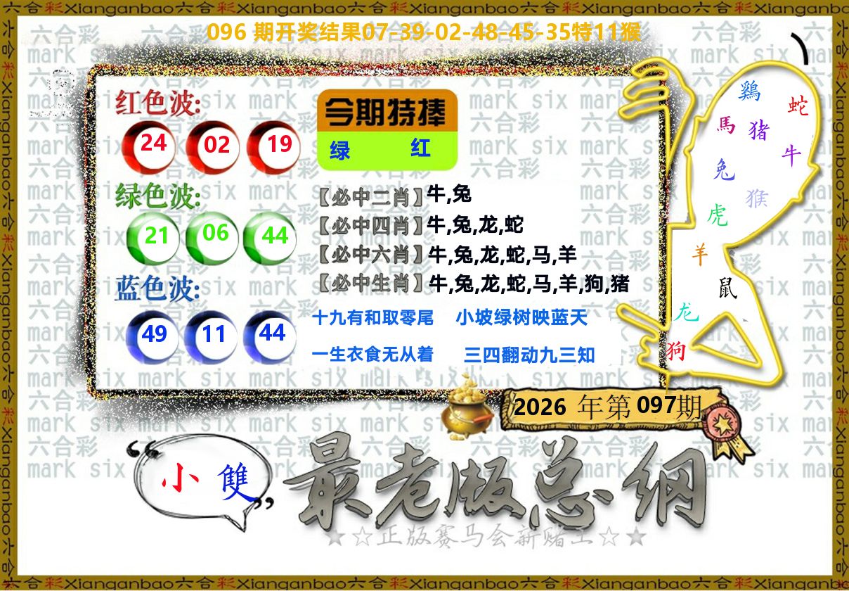 最老版总纲 第97期