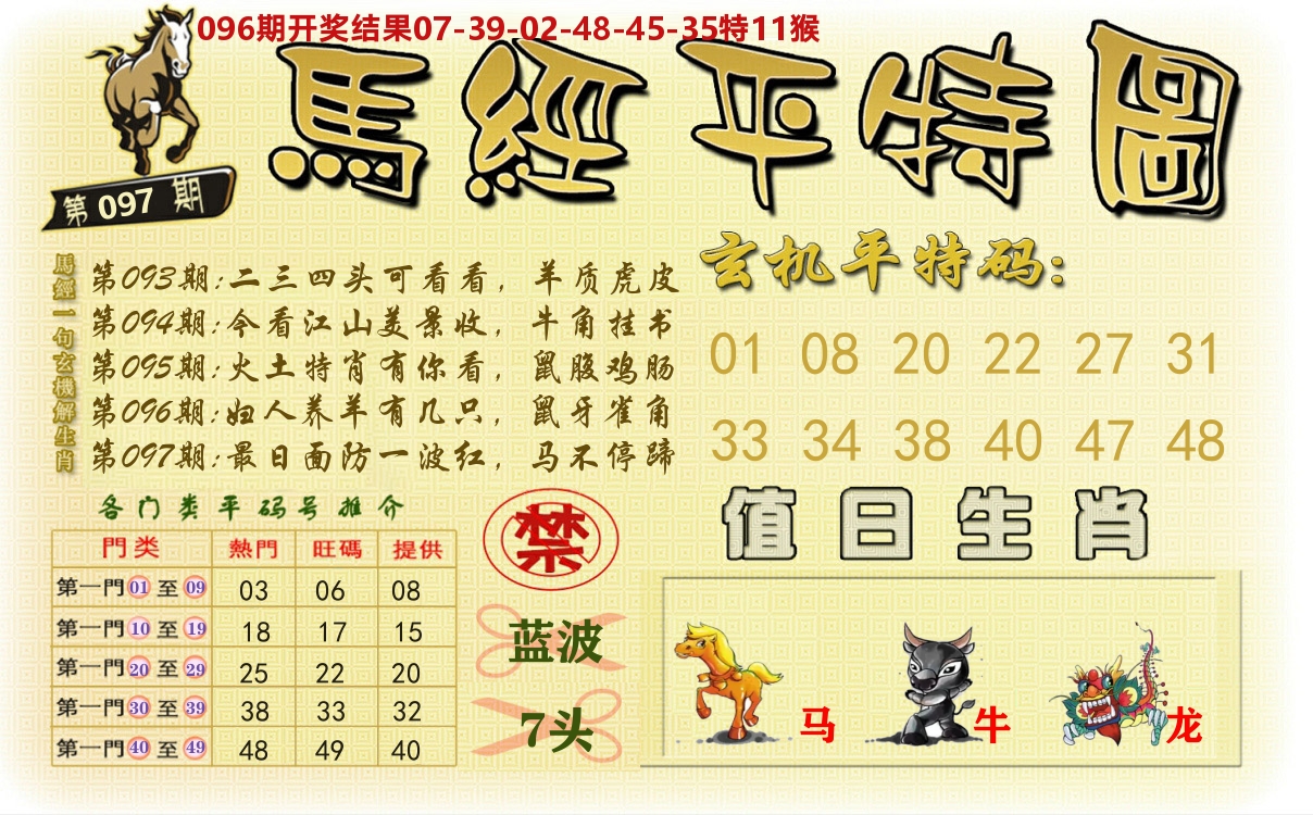 澳门平特图 第97期