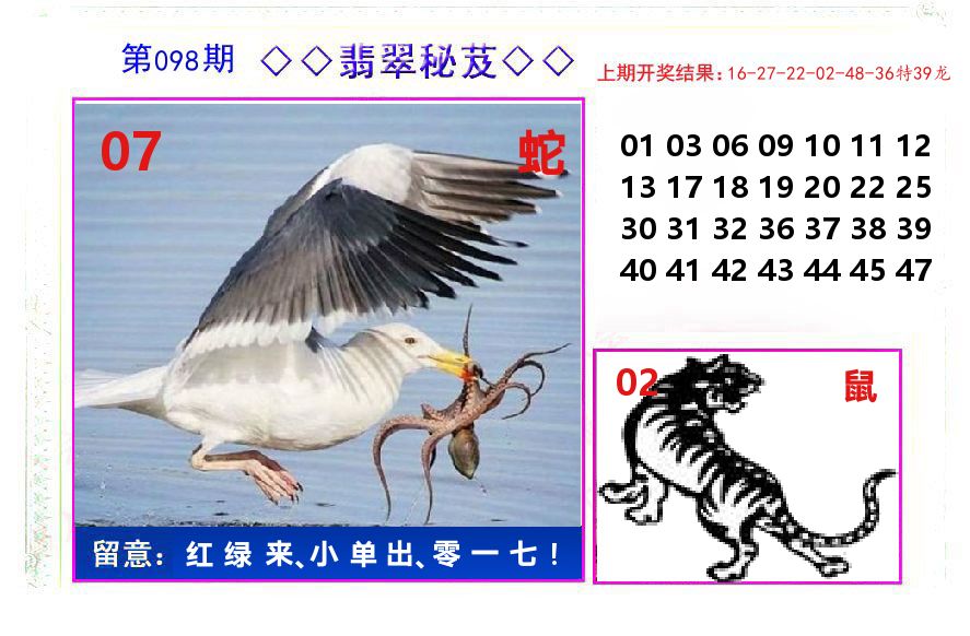 翡翠秘芨 第98期
