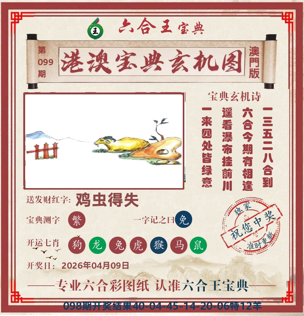 六合王宝典玄机 第99期