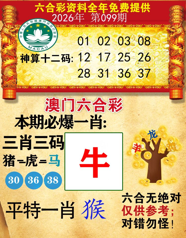 澳门必爆 第99期